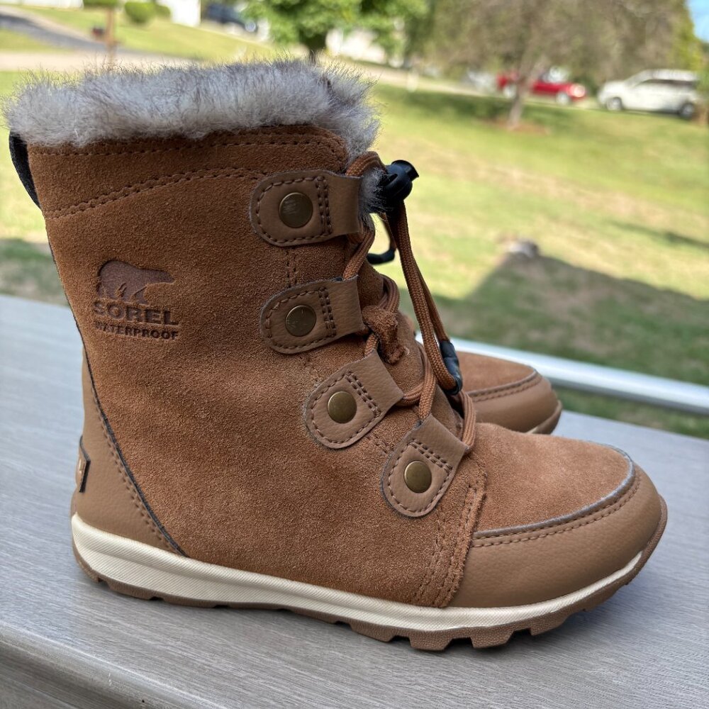 Sorel Kids Brown Waterproof Fur-Lined Boots
